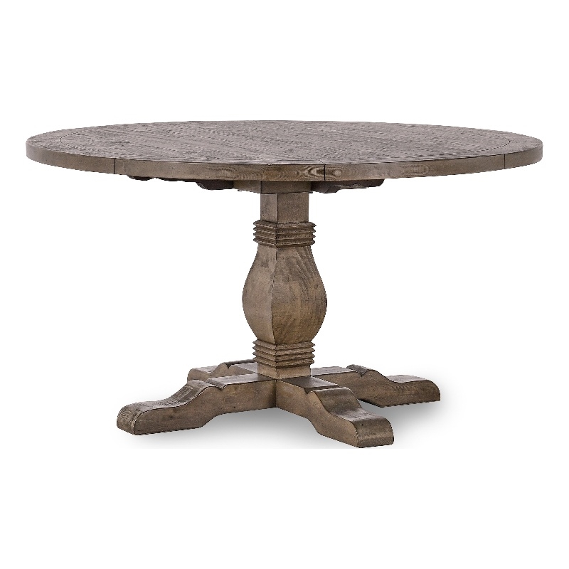 Home Square 5-Piece Set with Dining Table and 4 Dining Chairs in Brown