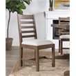 Home Square 5-Piece Set with Dining Table and 4 Dining Chairs in Brown