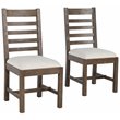 Home Square 5-Piece Set with Dining Table and 4 Dining Chairs in Brown