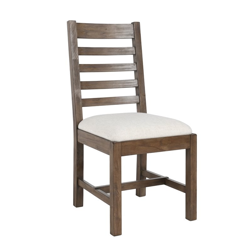 Home Square 5-Piece Set with Dining Table and 4 Dining Chairs in Brown