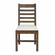 Home Square 5-Piece Set with Dining Table and 4 Dining Chairs in Brown