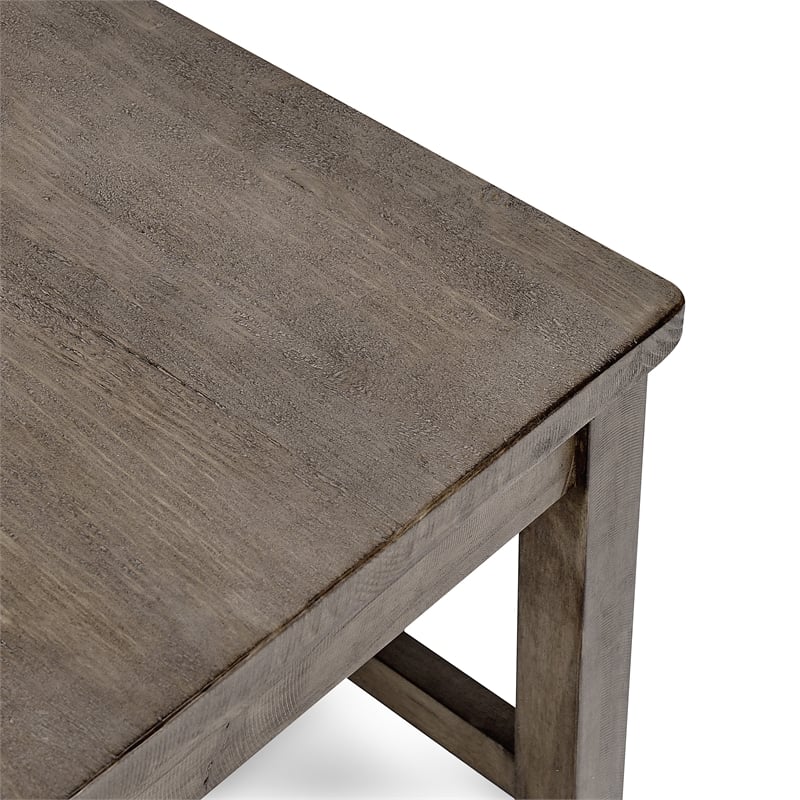 Home Square 5-Piece Set with Dining Table & 4 Dining Chairs in Brown
