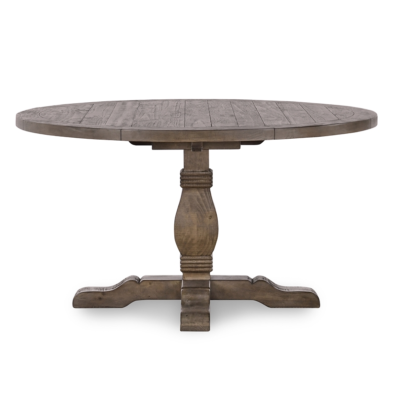 Home Square 5-Piece Set with Dining Table & 4 Dining Chairs in Brown