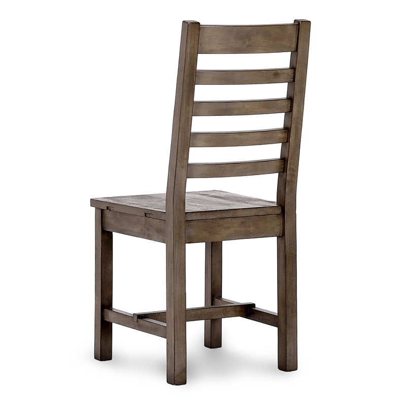 Home Square 5-Piece Set with Dining Table & 4 Dining Chairs in Brown