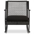 Home Square Aluminum Frame Patio Rocker Chair in Black Finish - Set of 4