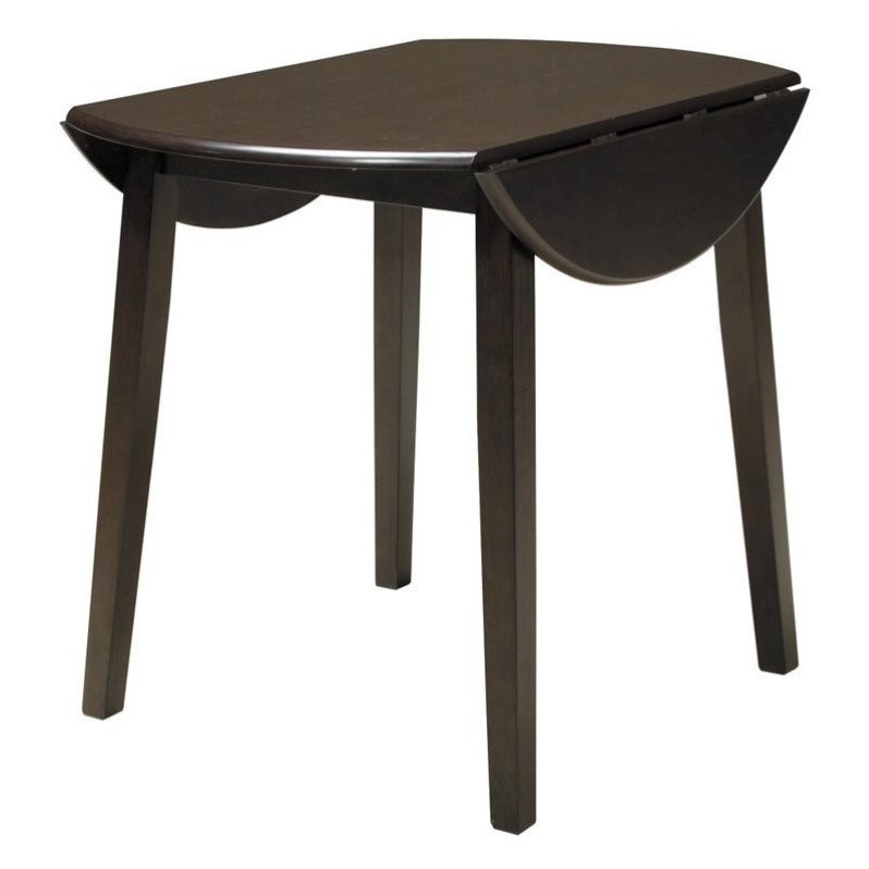 Home Square 3-Piece Set with Dining Table and 2 Side Chairs in Dark Brown