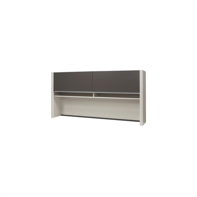 Home Square 6-Piece Set with U-Shaped Home Office Set with Pedestal