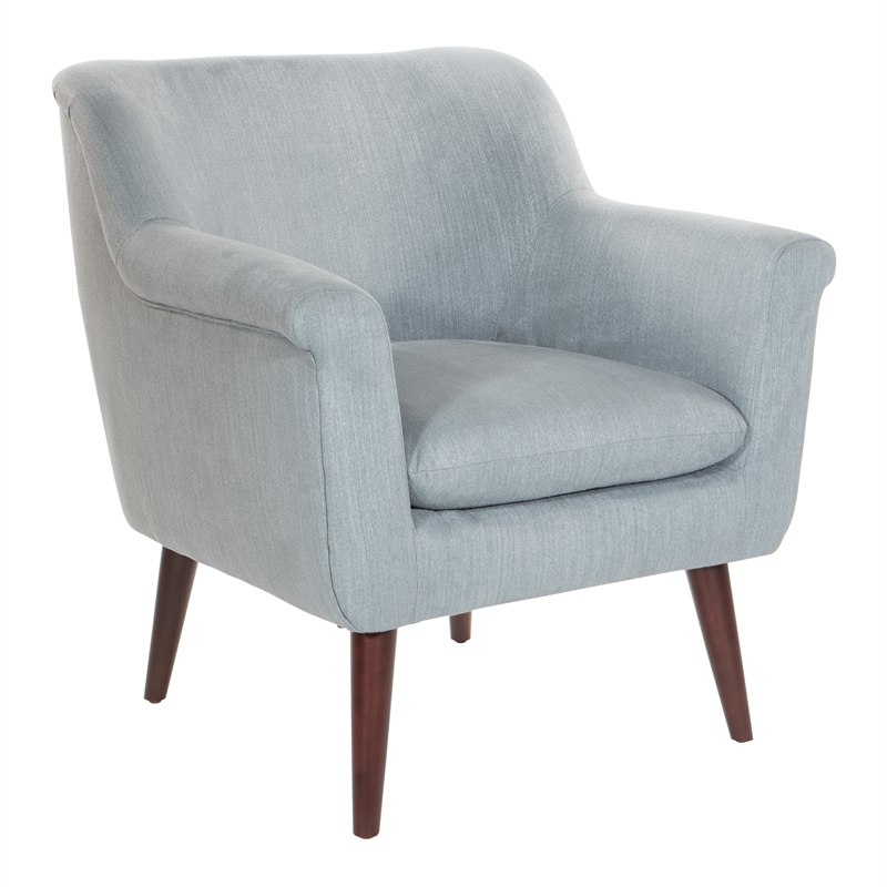 Home Square Accent Chair in Charcoal Gray Fabric (Set of 2)