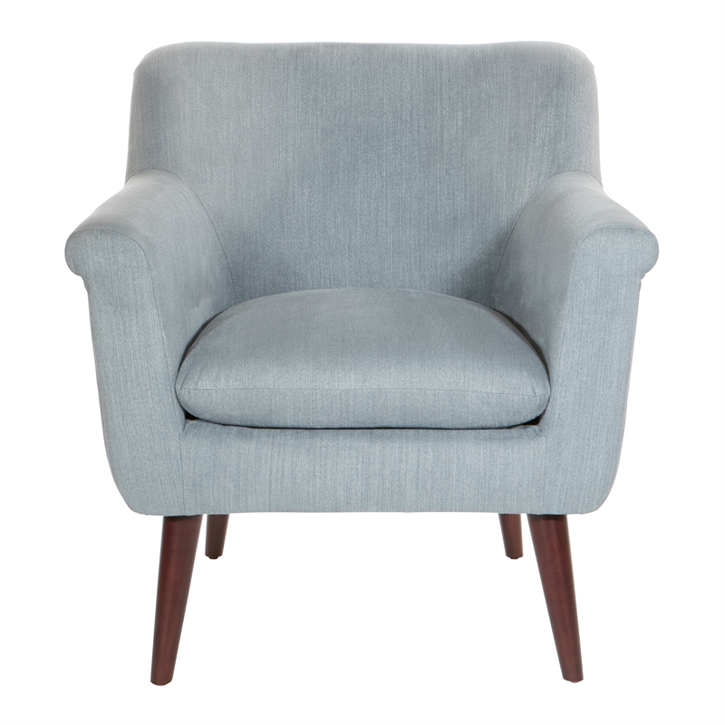 Home Square Accent Chair in Charcoal Gray Fabric (Set of 2)