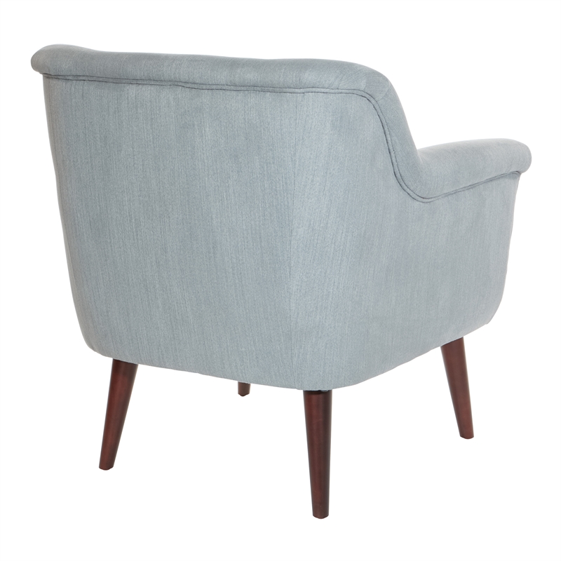 Home Square Accent Chair in Charcoal Gray Fabric (Set of 2)