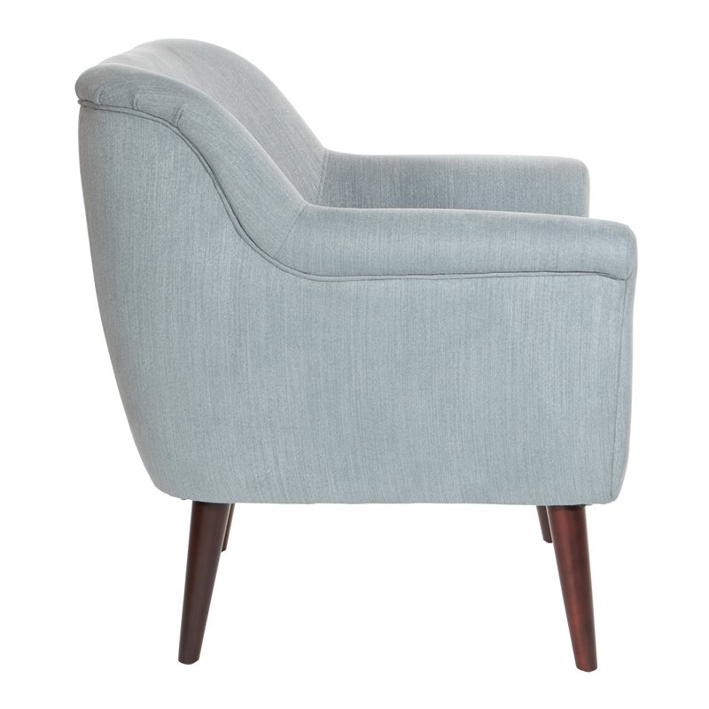 Home Square Accent Chair in Charcoal Gray Fabric (Set of 2)