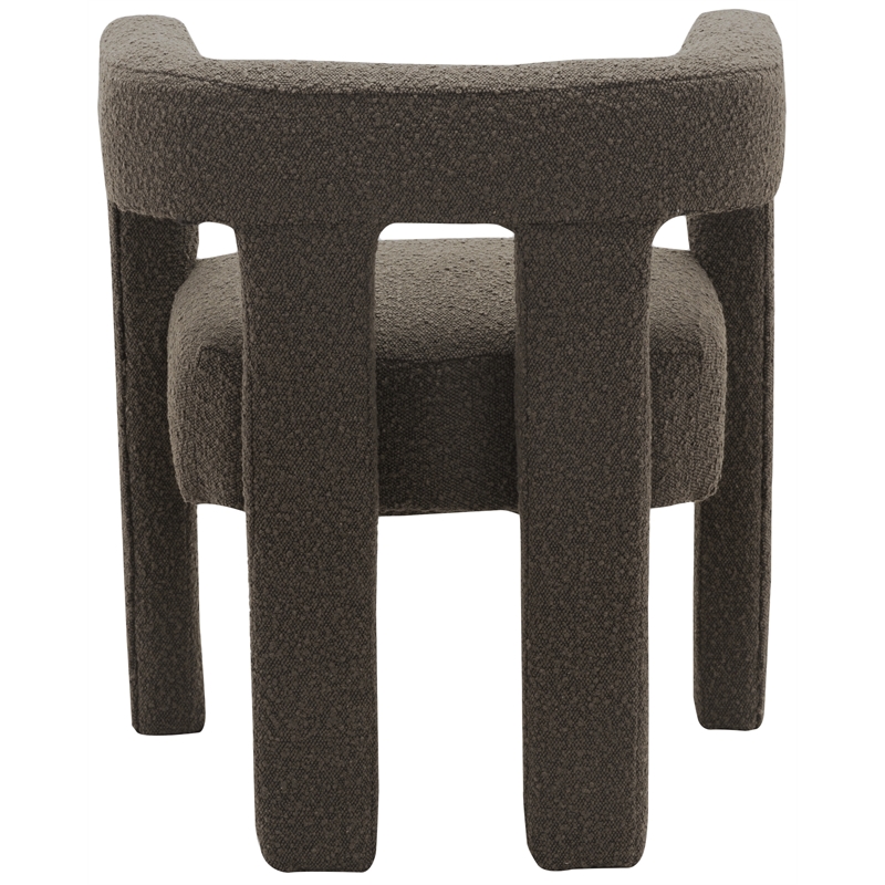 Home Square Brown Boucle Fabric Accent or Dining Chairs (Set of 2)