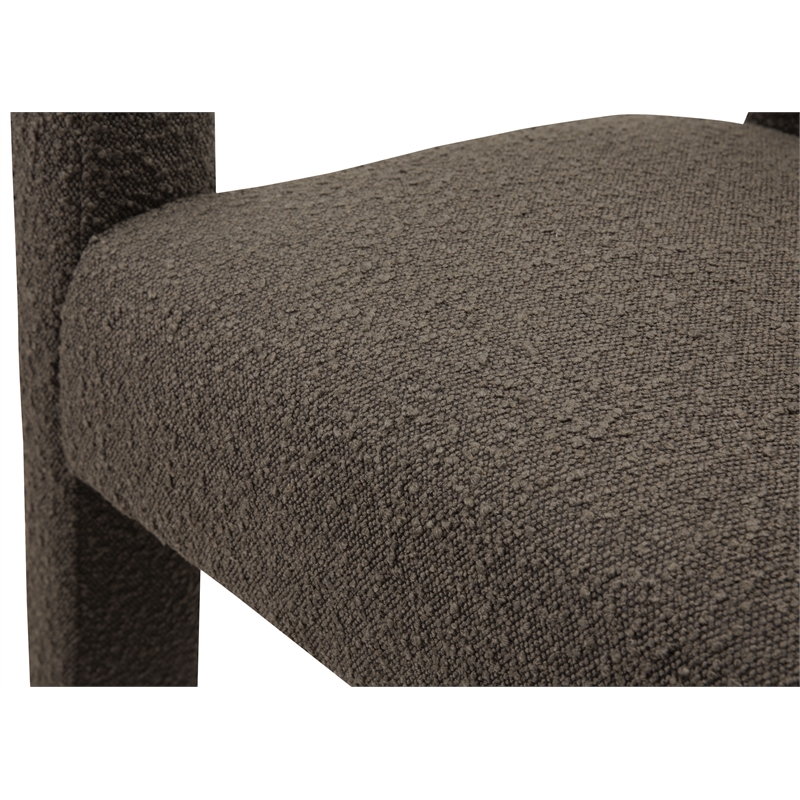 Home Square Brown Boucle Fabric Accent or Dining Chairs (Set of 2)