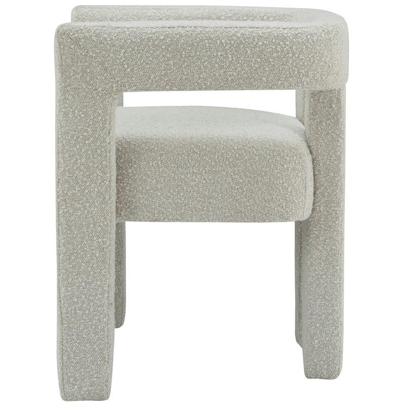 Home Square Cream Boucle Fabric Accent or Dining Chair (Set of 2)