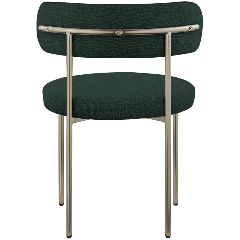 Home Square Green Boucle Fabric Dining Chair (Set of2)