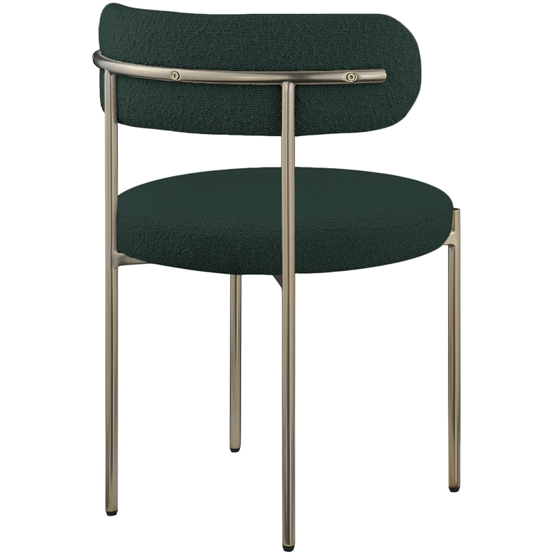 Home Square Green Boucle Fabric Dining Chair (Set of2)
