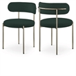 Home Square Green Boucle Fabric Dining Chair (Set of2)