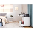 Home Square Set of 2 3Drawer Storage Home Office White Filing Cabinet with Locks