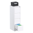 Home Square Set of 2 4 Drawer Vertical File Cabinet Office Files Storage Cabinet