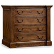 Home Square Set of 2 4 Drawer File Cabinet in Pecan