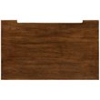 Home Square Set of 2 4 Drawer File Cabinet in Pecan