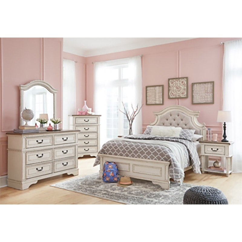 Home Square Set of 2 Engineered Wood 6 Drawer Double Dresser & 5 Drawer Chest