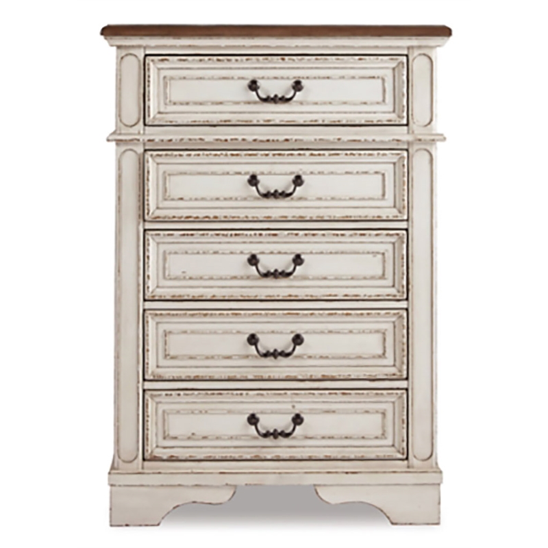 Home Square Set of 2 Engineered Wood 6 Drawer Double Dresser & 5 Drawer Chest