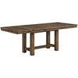 Home Square Set of 2 Extendable Dining Table and Server in Grayish Brown