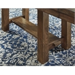 Home Square Set of 2 Extendable Dining Table and Server in Grayish Brown