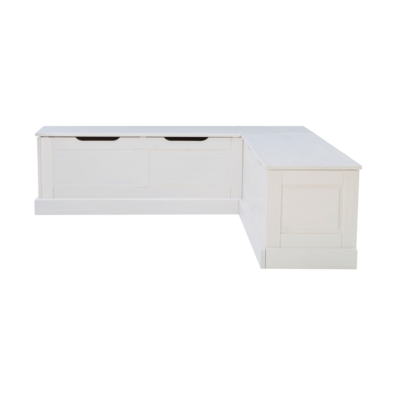 Home Square Set of a Backless Breakfast Nook and 5 Piece Cushion/Pillow