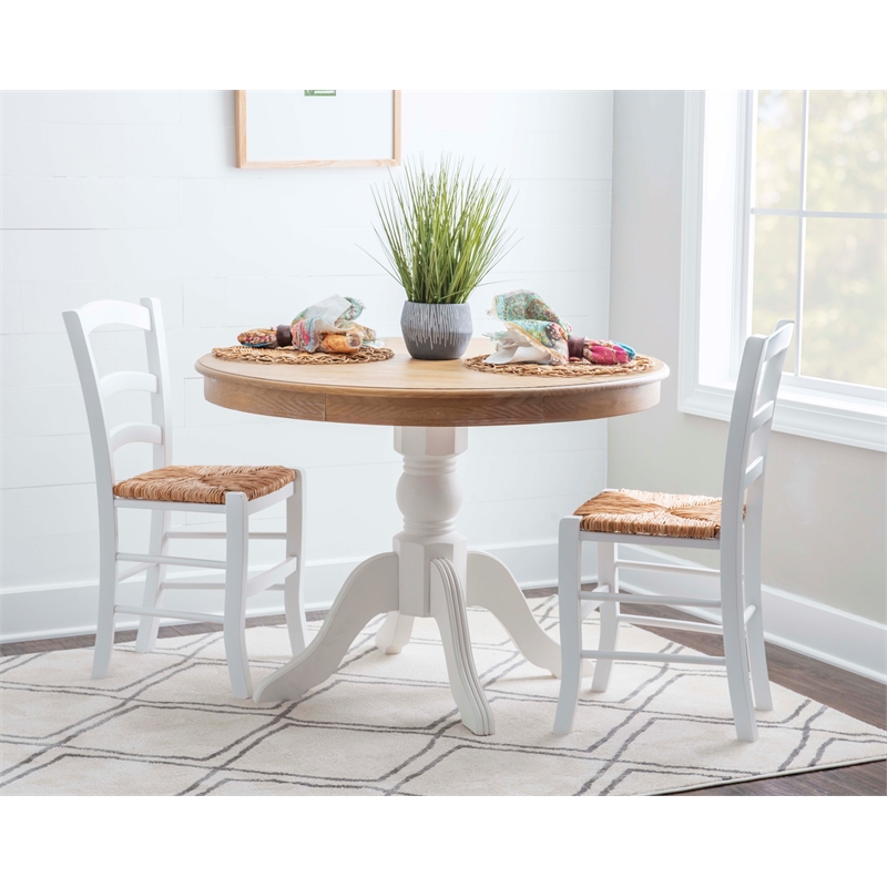 Home Square Set of a Kitchen Nook & Dining Table & 5 Piece Cushion/Pillow
