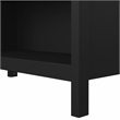 Home Square Set of 2 Adjustable 6 Shelf Open Storage Bookcase in Black Matte