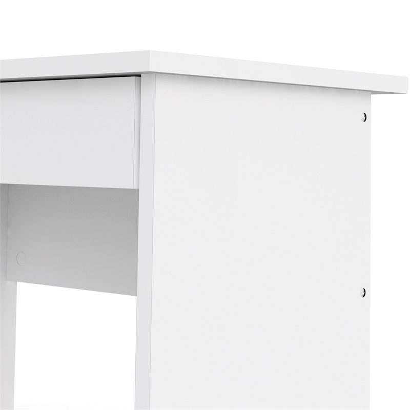 Home Square Set of 2 Home Computer Office Desk & 5-Shelf Bookcase in White