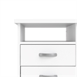 Home Square Set of 2 Home Computer Office Desk & 5-Shelf Bookcase in White
