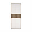 Home Square Set of 2 Home Computer Office Desk & 6-Shelf Bookcase