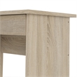 Home Square Set of 2 Desk with 5-Drawers & 6-Shelf Adjustable Bookcase