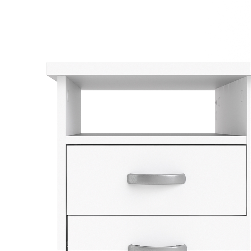 Home Square Set of 2 Home Computer Office Desk &  6-Shelf Adjustable Bookcase