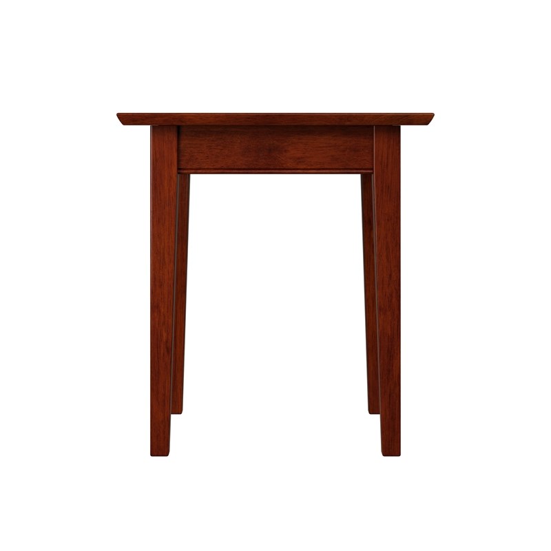 Home Square Set of 2 Walnut Full Size Murphy Bed Desk with Mattress & Side Table