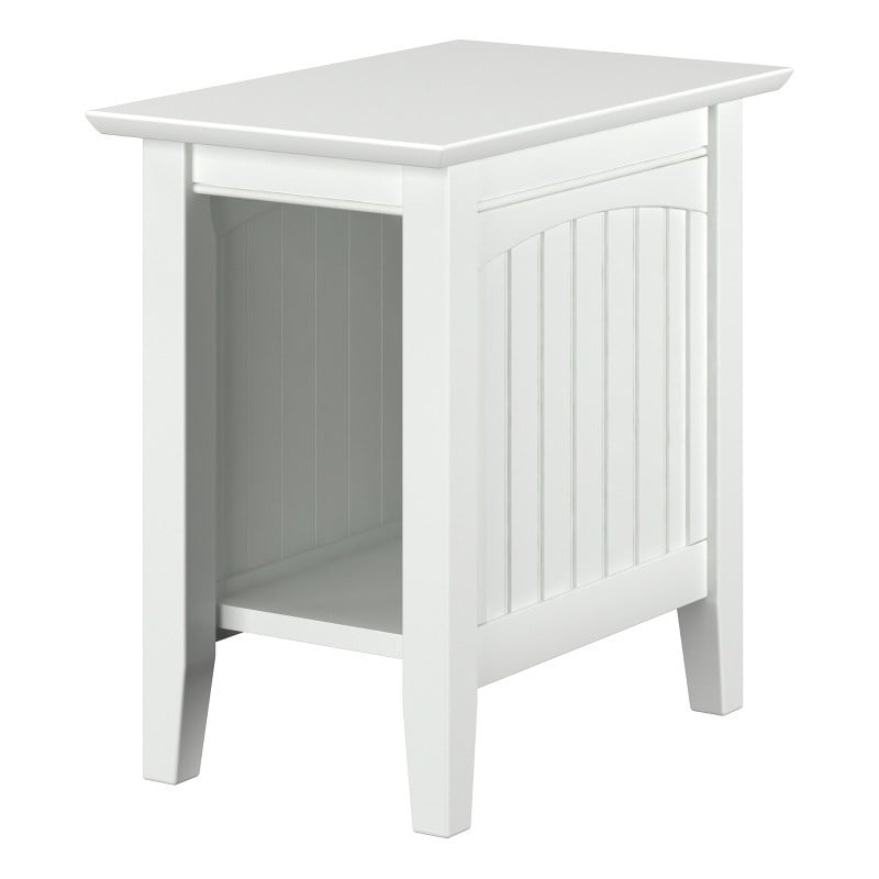 Home Square Set of 2 Queen Murphy Bed Chest  & Side Table in White
