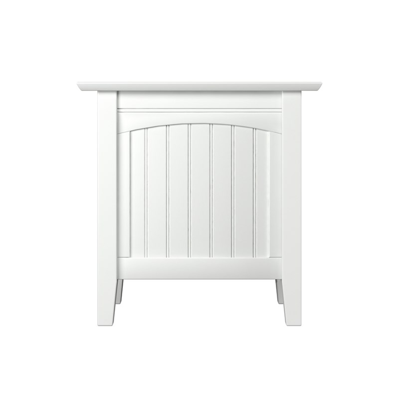 Home Square Set of 2 Queen Murphy Bed Chest  & Side Table in White