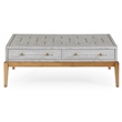 Home Square Set of 3 4-Door Server & Cocktail Table & End Table in Gray