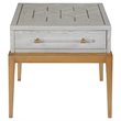 Home Square Set of 3 4-Door Server & Cocktail Table & End Table in Gray