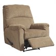 Home Square Set of 2 Contemporary Zero Wall Recliners in Mocha