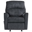 Home Square Set of 2 Contemporary Rocker Recliners in Slate Finish