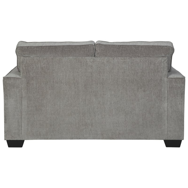 Home Square Set of 3 Sofa & Loveseat & Ottoman in Alloy Finish