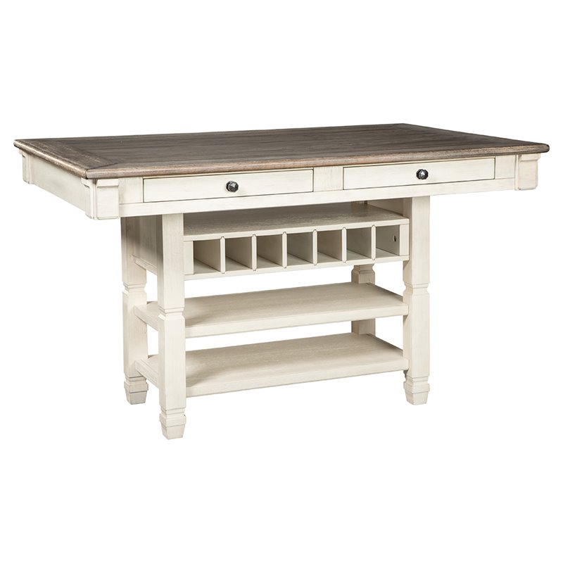 Home Square Set of 2 Counter Height Dining Tables in Two-Tone