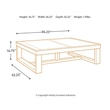 Home Square Set of 2 Coffee Table & Square End Table in Dark Brown