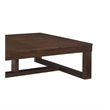 Home Square Set of 2 Coffee Table & Square End Table in Dark Brown
