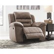 Home Square Set of 2 Contemporary Rocker Recliners in Fossil