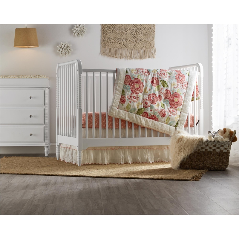 Little Seeds Traditional Changing Table Topper in Painted White